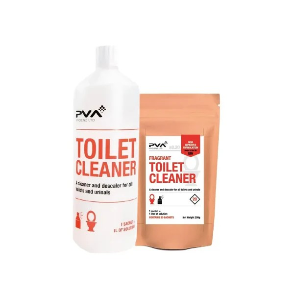PVA Toilet Cleaner & Descaler Sachets 20x1Litre