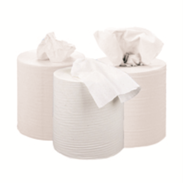 Centrefeed Roll  White 2 Ply Recycled 150m x 175mm x 60mm  Pk 6