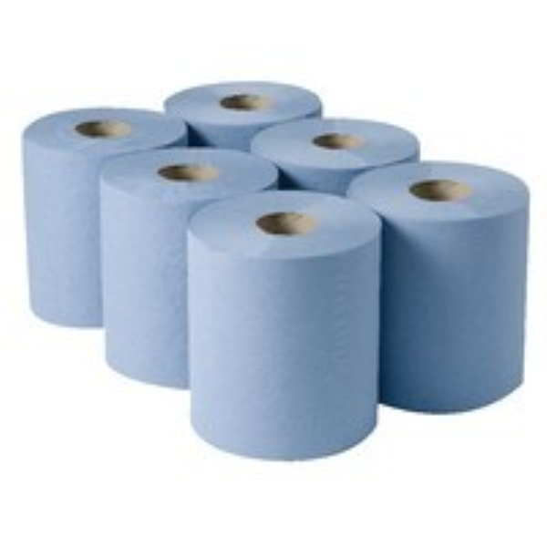 Blue 2ply Centrefeed Wiper Roll 6x150m