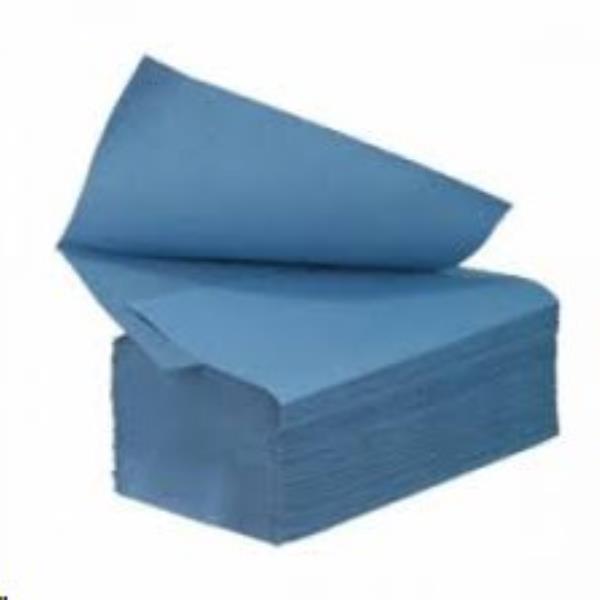 V-Fold / Single / Interfold  / Hand Towel 1 Ply Blue Case 5000